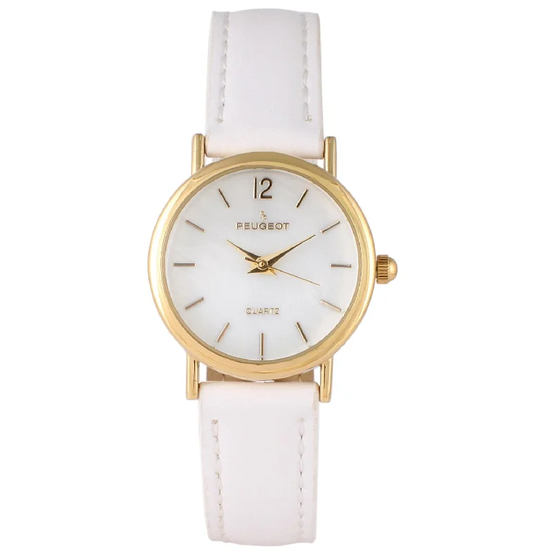 Women's Classic 24mm White Watch With Easy to Read Numerals