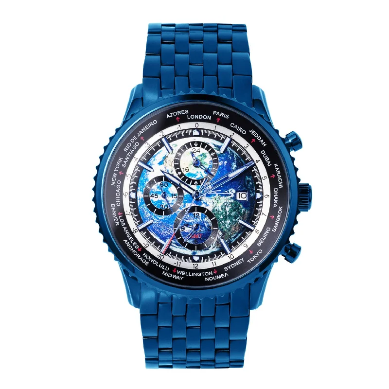 World Time Blue Men's Watch