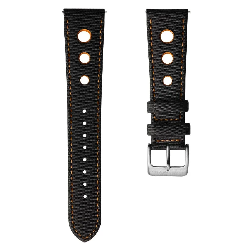 ZULUDIVER Mayday Anchor Sailcloth Divers Watch Strap - Orange